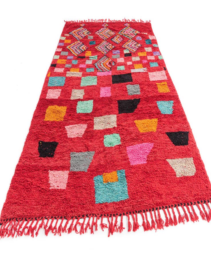 Detail image of 6' 10 x 10'  Hand Knotted Moroccan Wool Rug