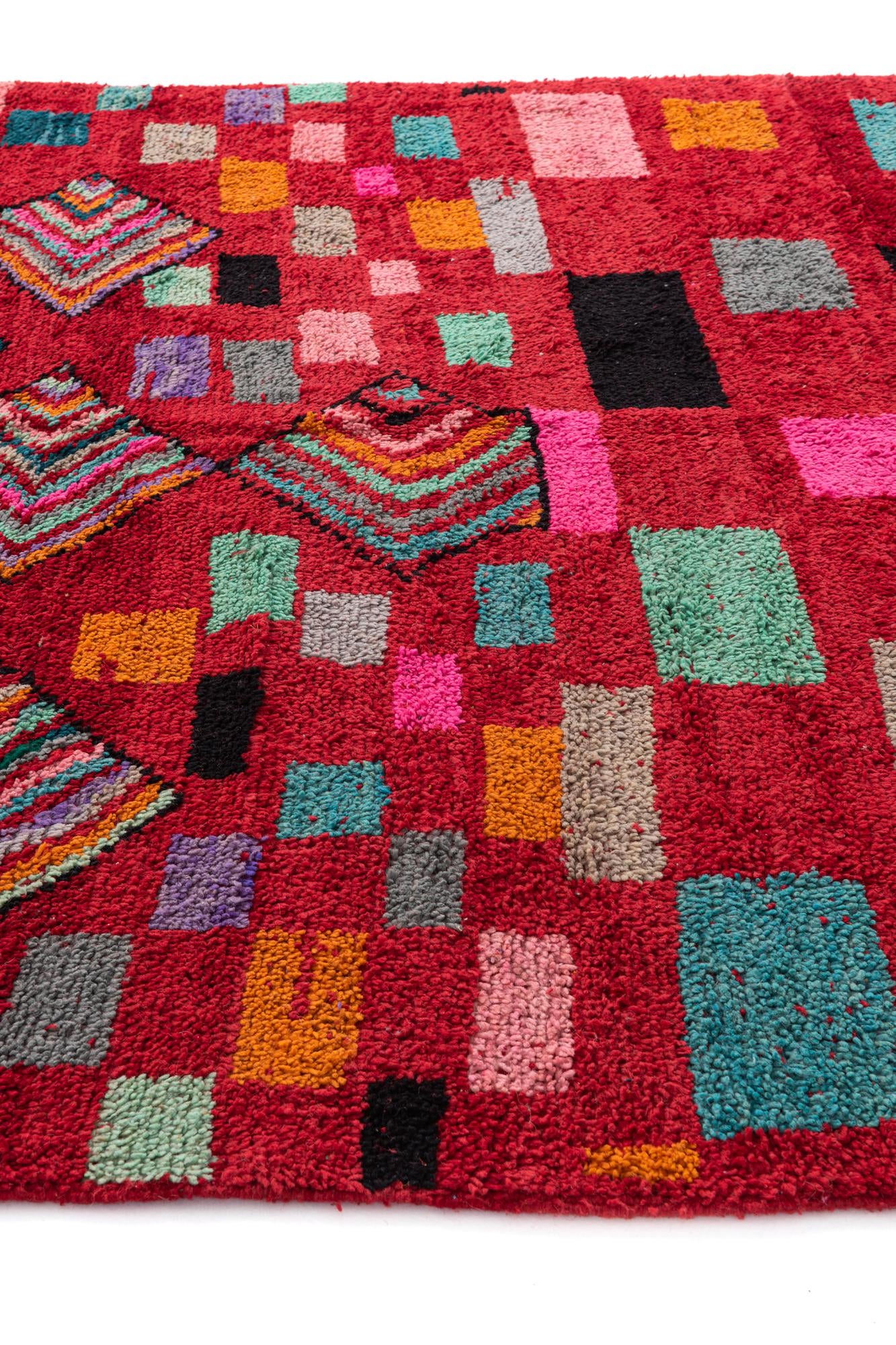 6' 10 x 10' Hand Knotted Moroccan Wool Rug