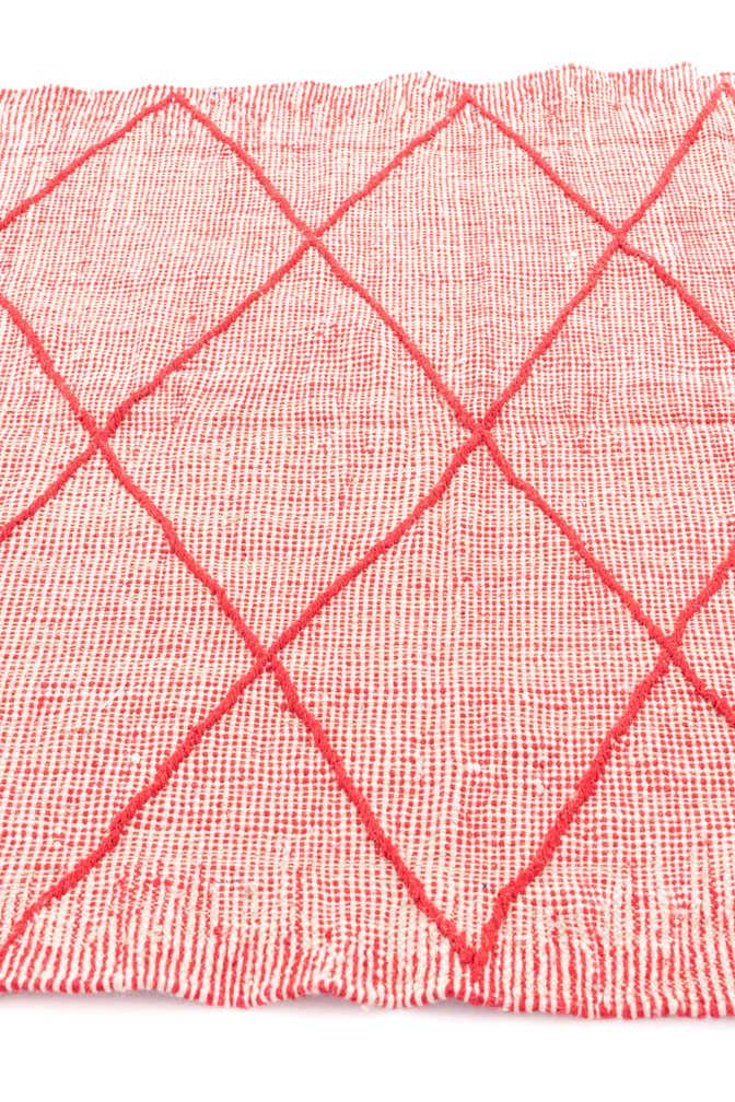 4' 10 x 8' 7 Hand Knotted Moroccan Wool Rug
