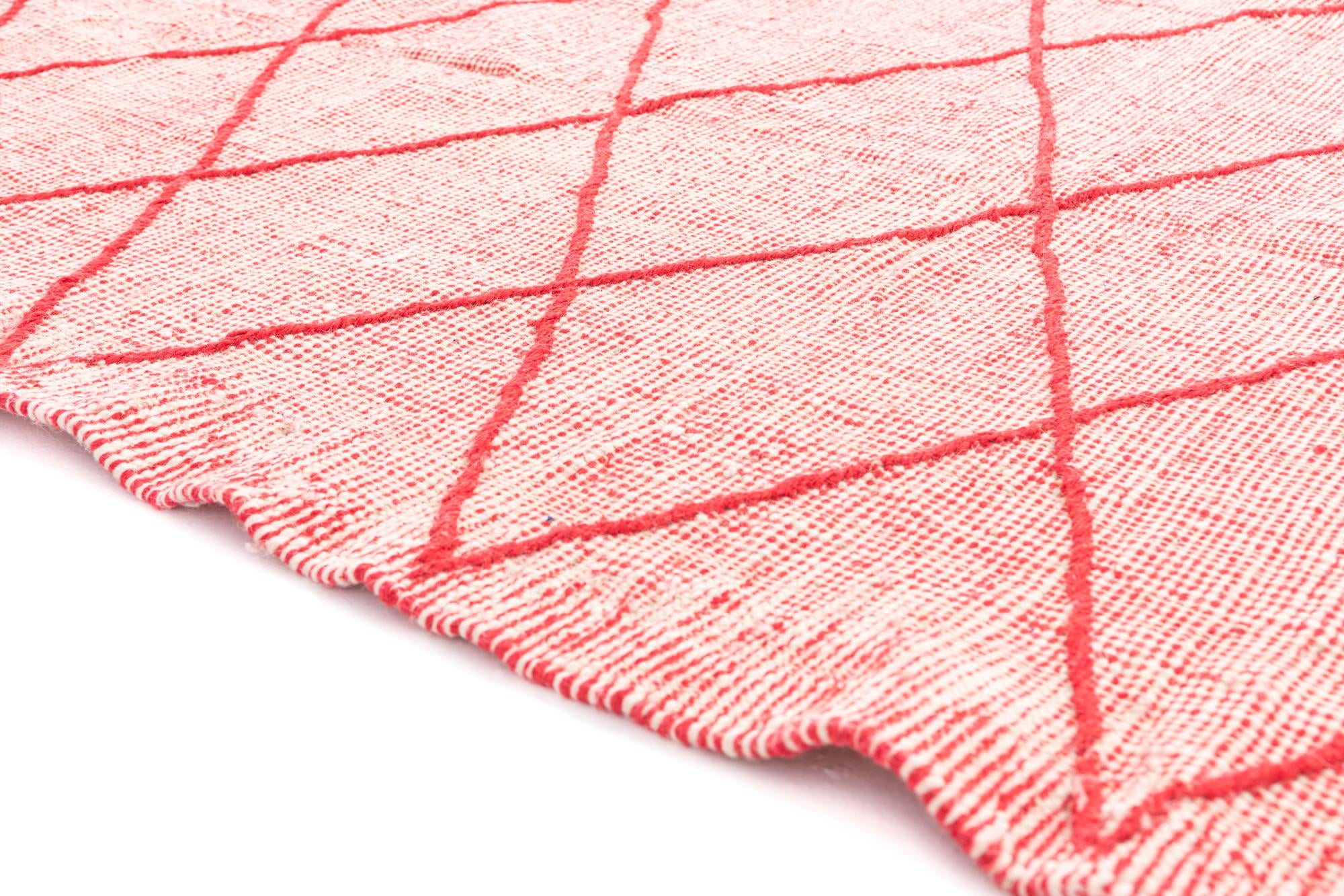 4' 10 x 8' 7 Hand Knotted Moroccan Wool Rug