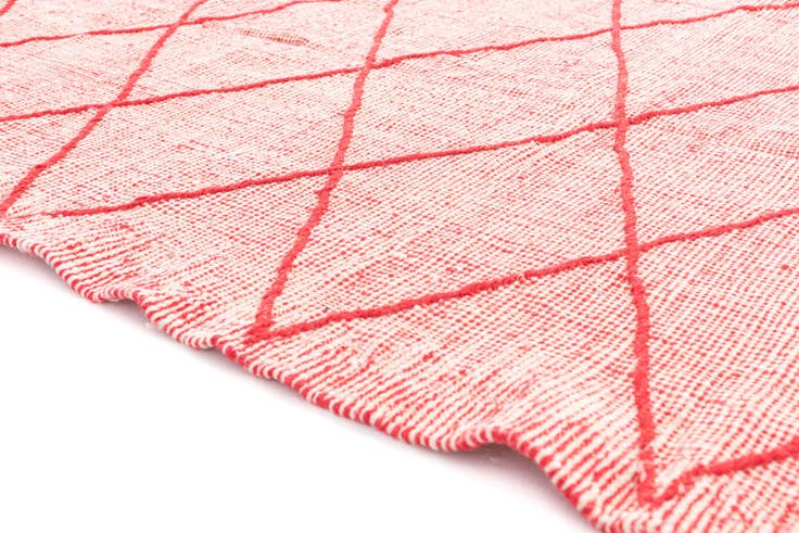 Detail image of 4' 10 x 8' 7 Hand Knotted Moroccan Wool Rug