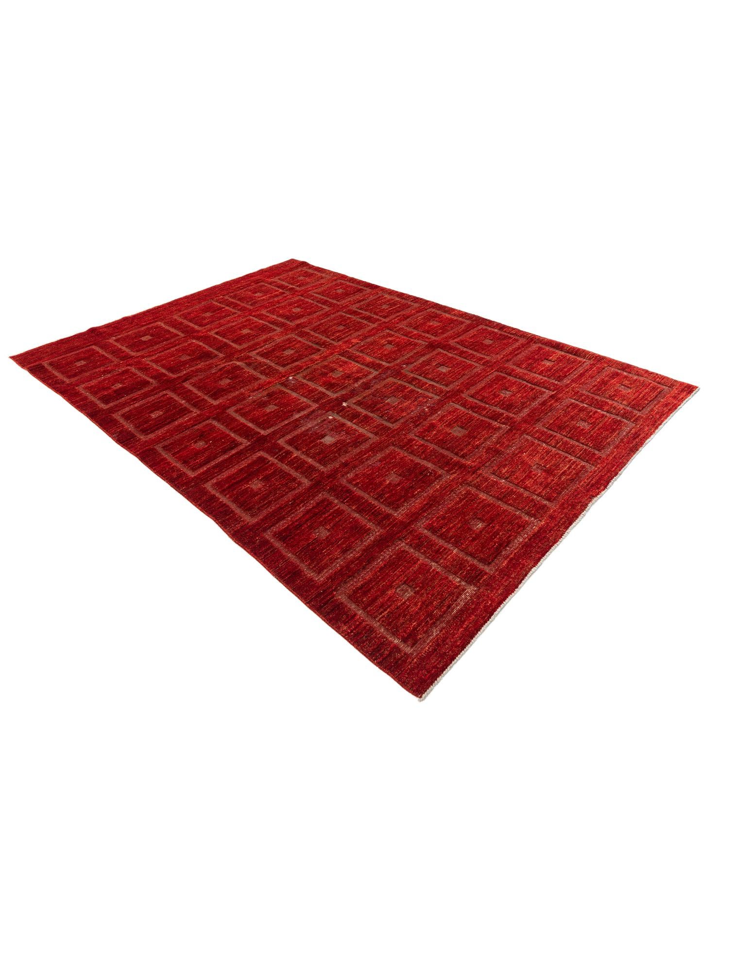 6' 7 x 9' 5 Hand Knotted Moroccan Wool Rug