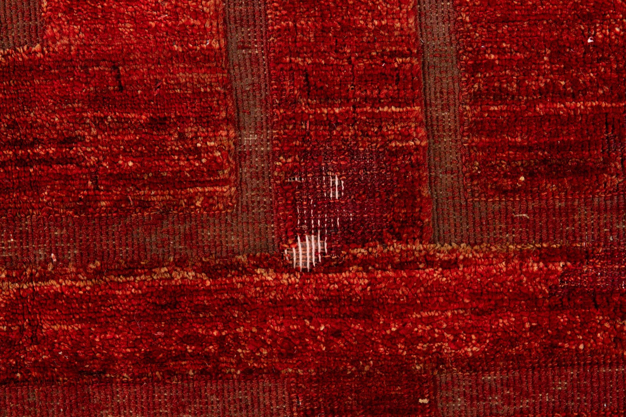 6' 7 x 9' 5 Hand Knotted Moroccan Wool Rug