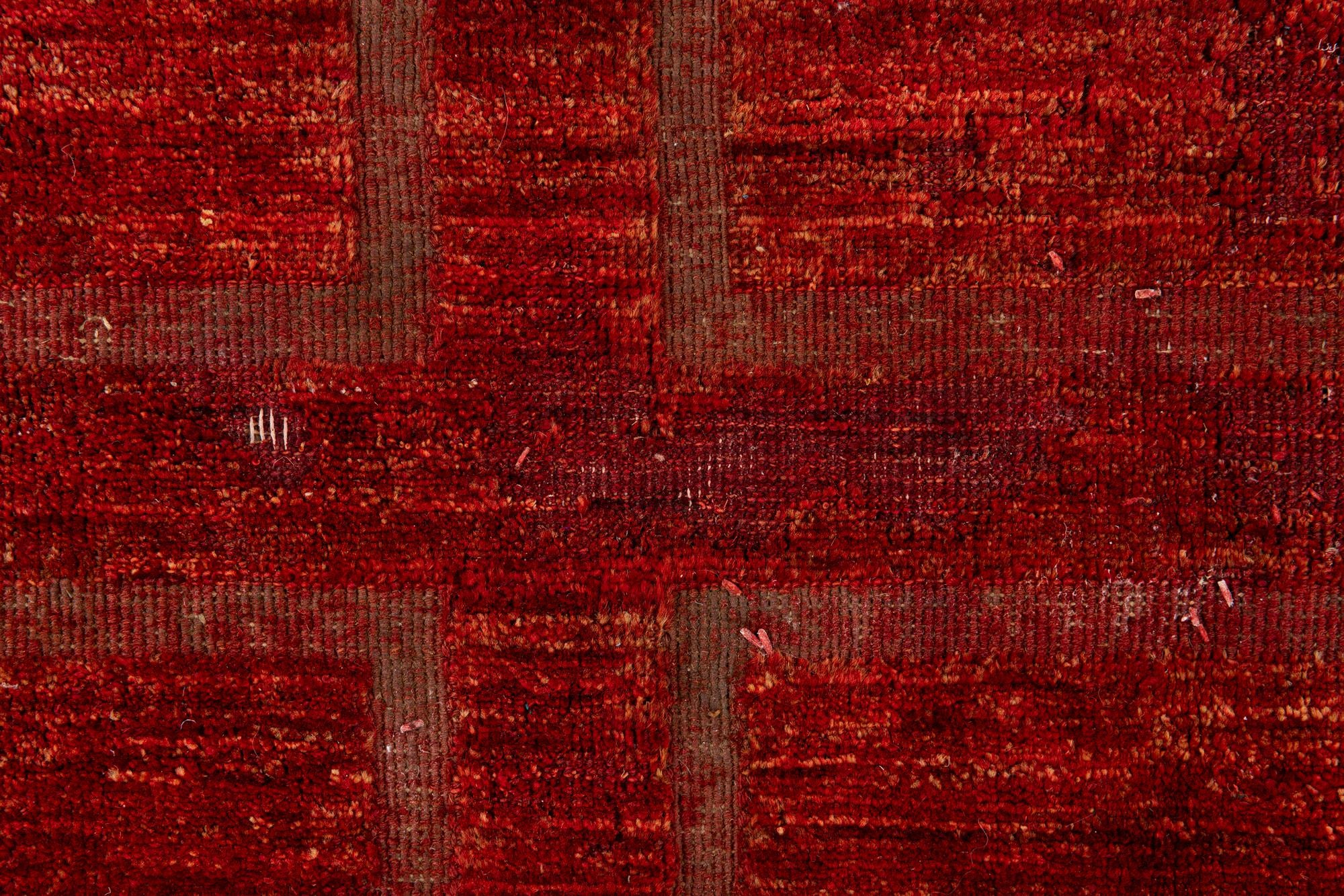 6' 7 x 9' 5 Hand Knotted Moroccan Wool Rug