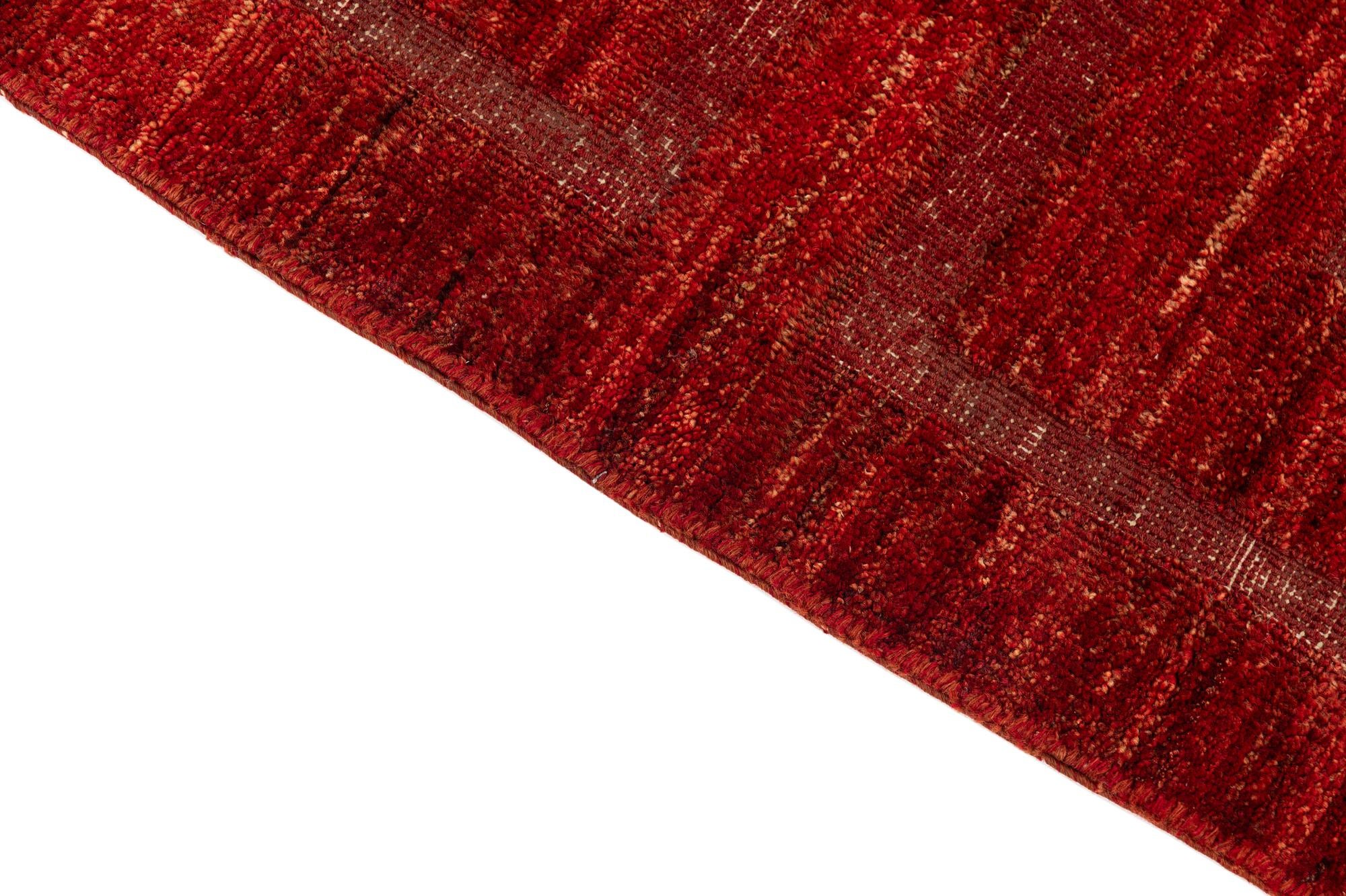 6' 7 x 9' 5 Hand Knotted Moroccan Wool Rug