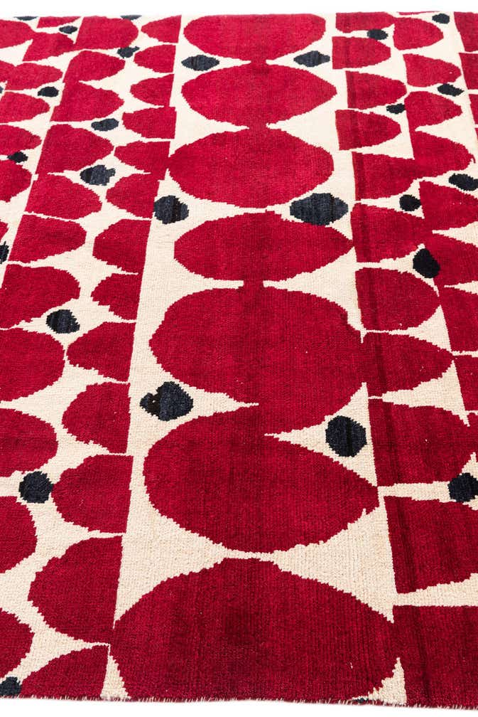 6' 5 x 9' 10 Hand Knotted Moroccan Wool Rug