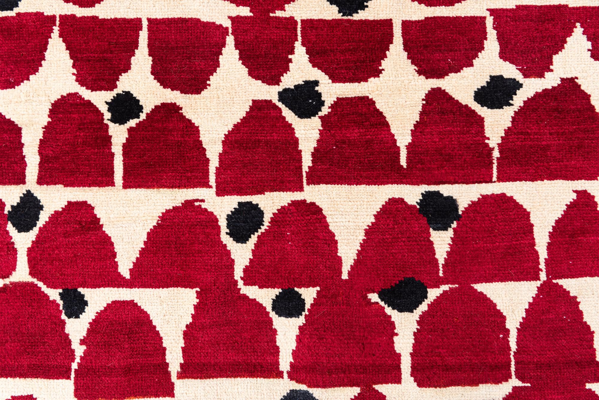 6' 5 x 9' 10 Hand Knotted Moroccan Wool Rug