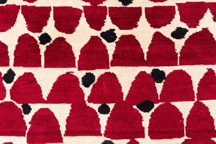 6' 5 x 9' 10 Hand Knotted Moroccan Wool Rug