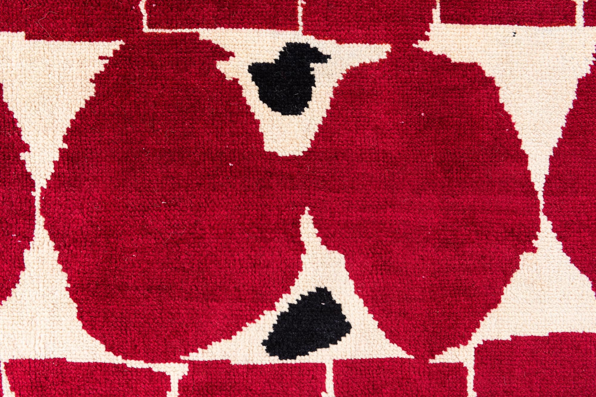 6' 5 x 9' 10 Hand Knotted Moroccan Wool Rug