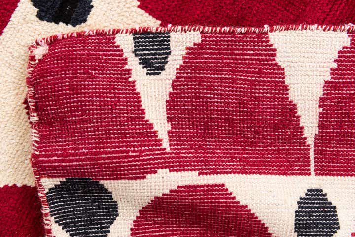 6' 5 x 9' 10 Hand Knotted Moroccan Wool Rug