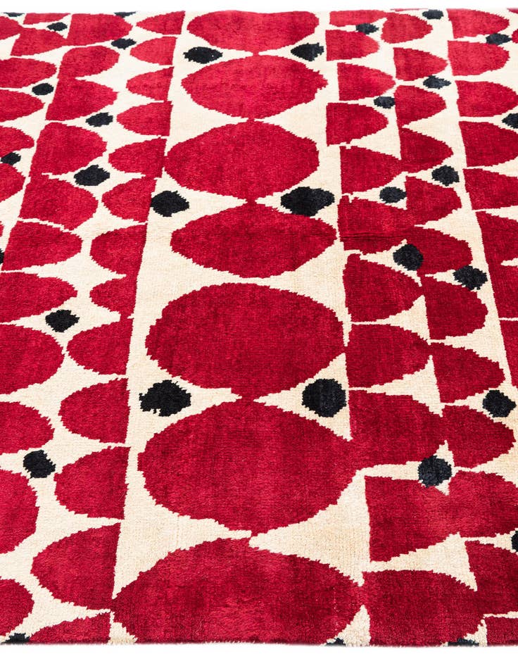 Detail image of 5' 4 x 8'  Hand Knotted Moroccan Wool Rug