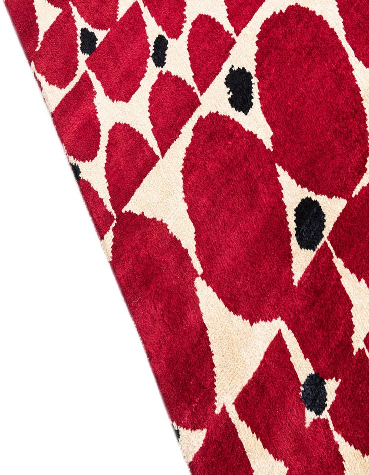 Detail image of 5' 4 x 8'  Hand Knotted Moroccan Wool Rug