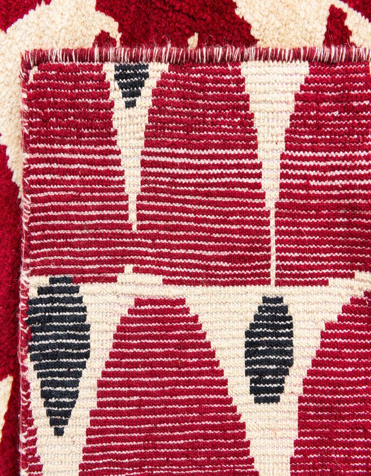 Detail image of 5' 4 x 8'  Hand Knotted Moroccan Wool Rug