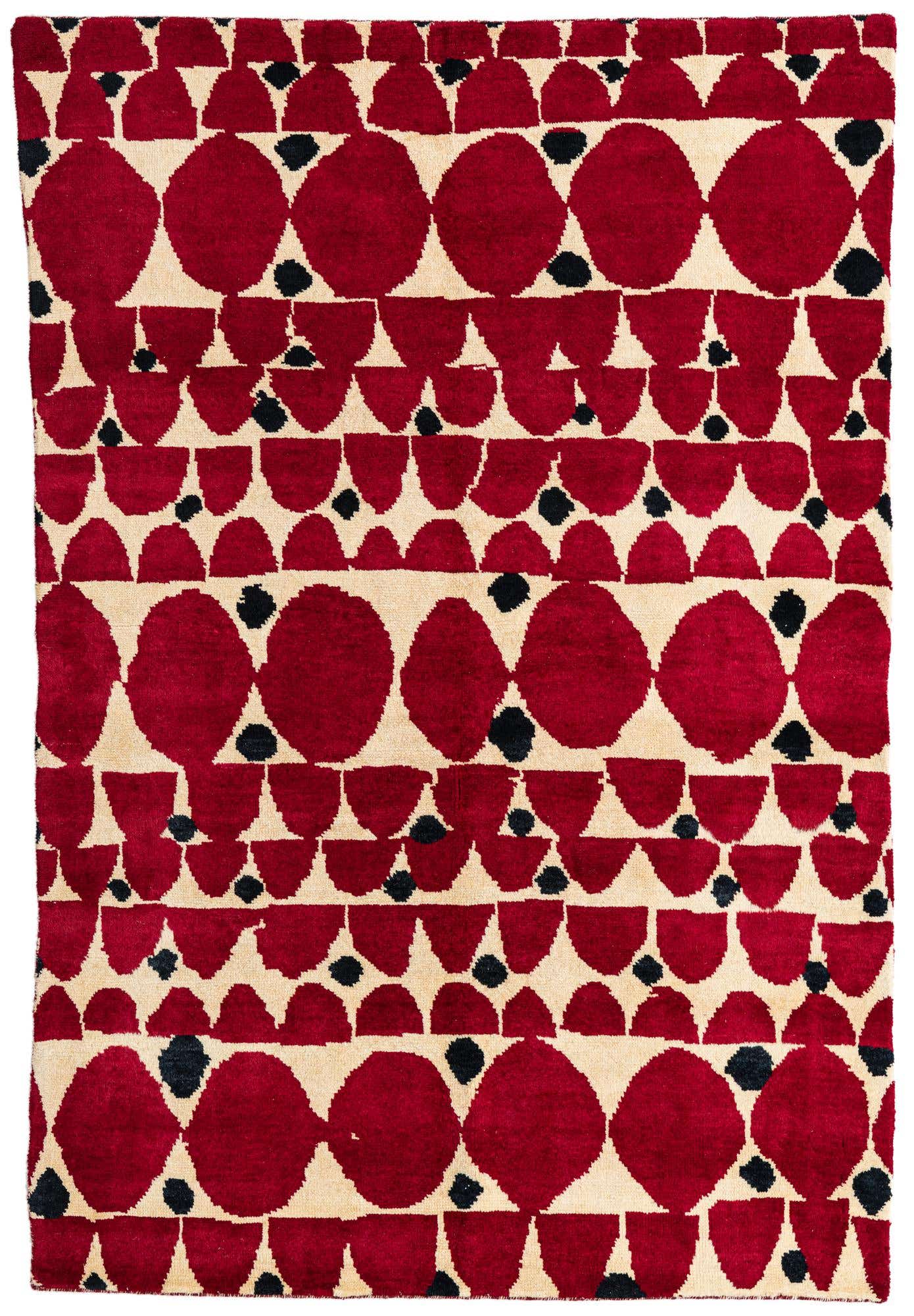 5' 4 x 8' Hand Knotted Moroccan Wool Rug