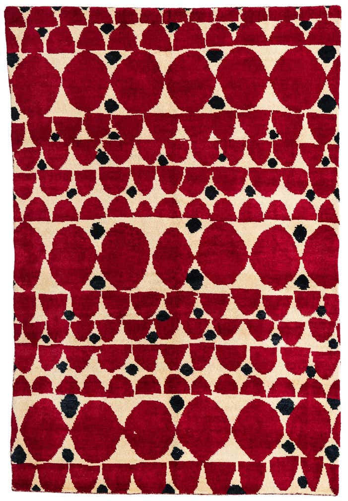 5' 4 x 8' Hand Knotted Moroccan Wool Rug