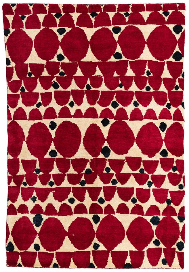 Detail image of 5' 4 x 8' Hand Knotted Moroccan Wool Rug