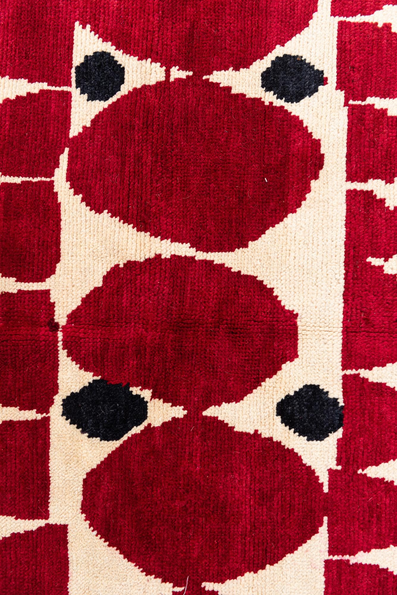 5' 5 x 8' Hand Knotted Moroccan Wool Rug