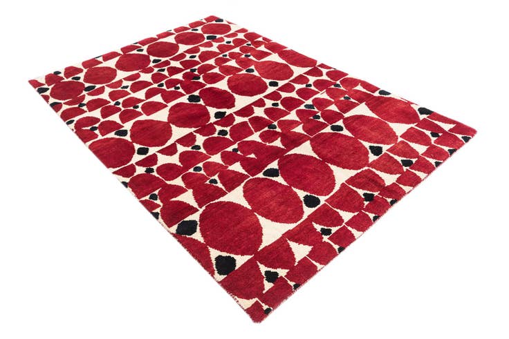 Detail image of 5' 5 x 7' 10 Hand Knotted Moroccan Wool Rug