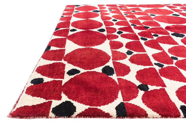 Detail image of 5' 5 x 7' 10 Hand Knotted Moroccan Wool Rug