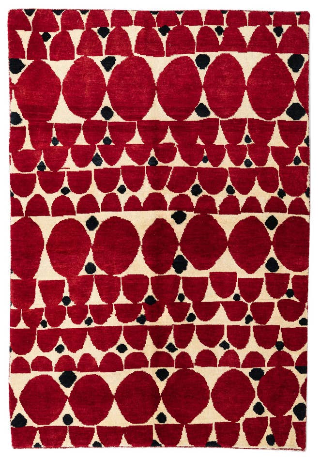 Detail image of 5' 5 x 7' 10 Hand Knotted Moroccan Wool Rug