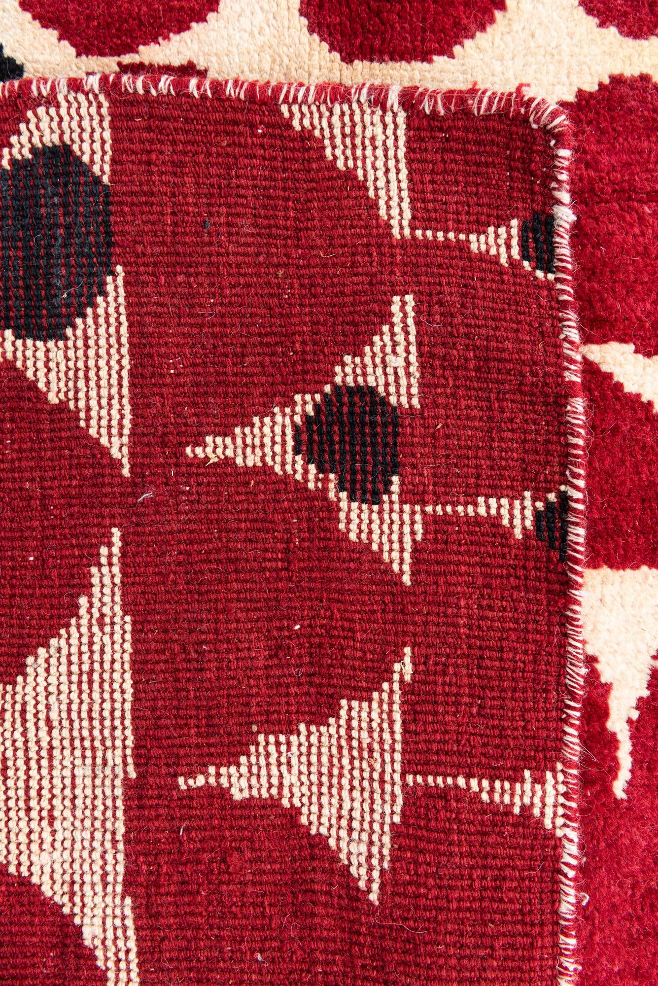 5' 7 x 8' 2 Hand Knotted Moroccan Wool Rug