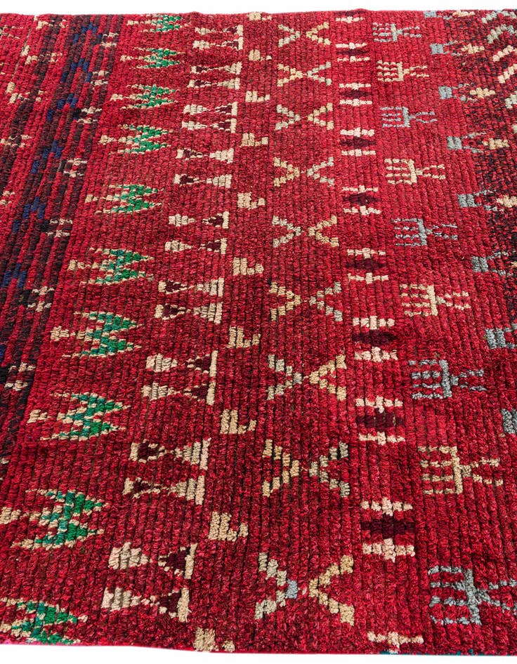 Detail image of 6' 3 x 9' 6  Hand Knotted Moroccan Wool Rug