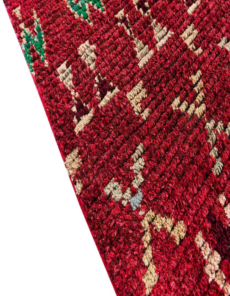 Detail image of 6' 3 x 9' 6  Hand Knotted Moroccan Wool Rug