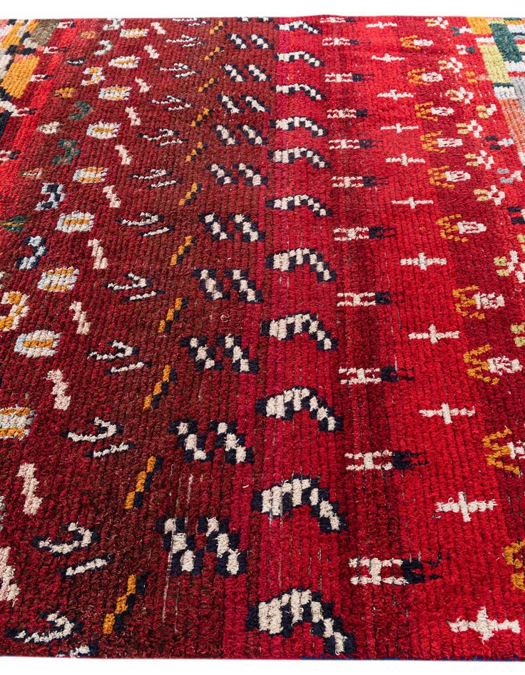 Detail image of 7' 3 x 9'  Hand Knotted Moroccan Wool Rug