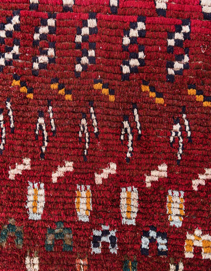 Detail image of 7' 3 x 9'  Hand Knotted Moroccan Wool Rug