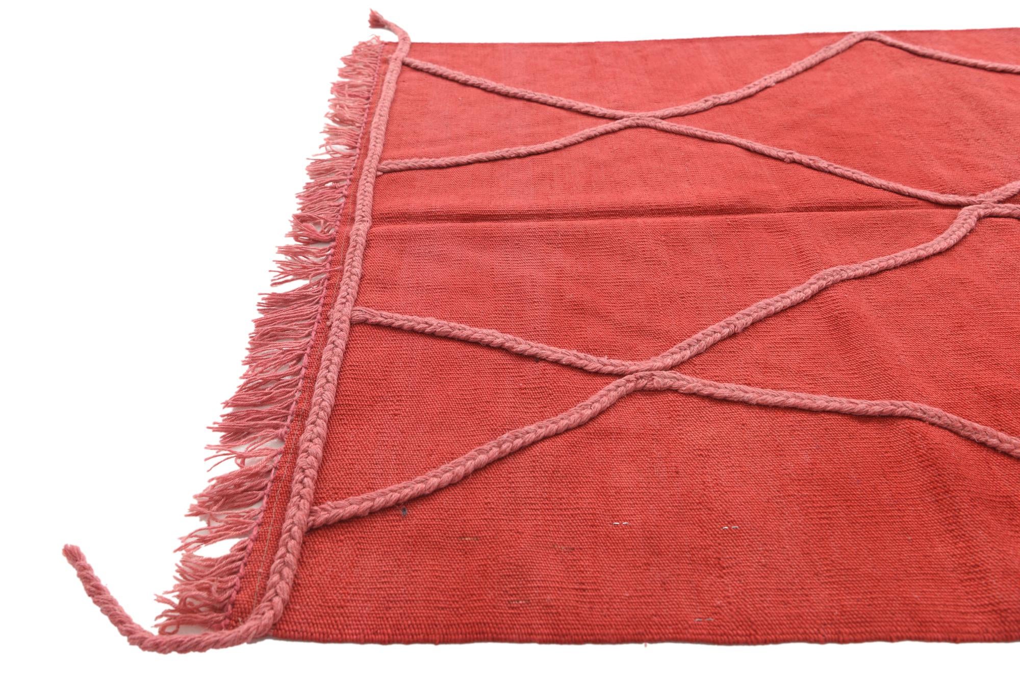 3' 5 x 4' 10 Hand Knotted Moroccan Wool Rug