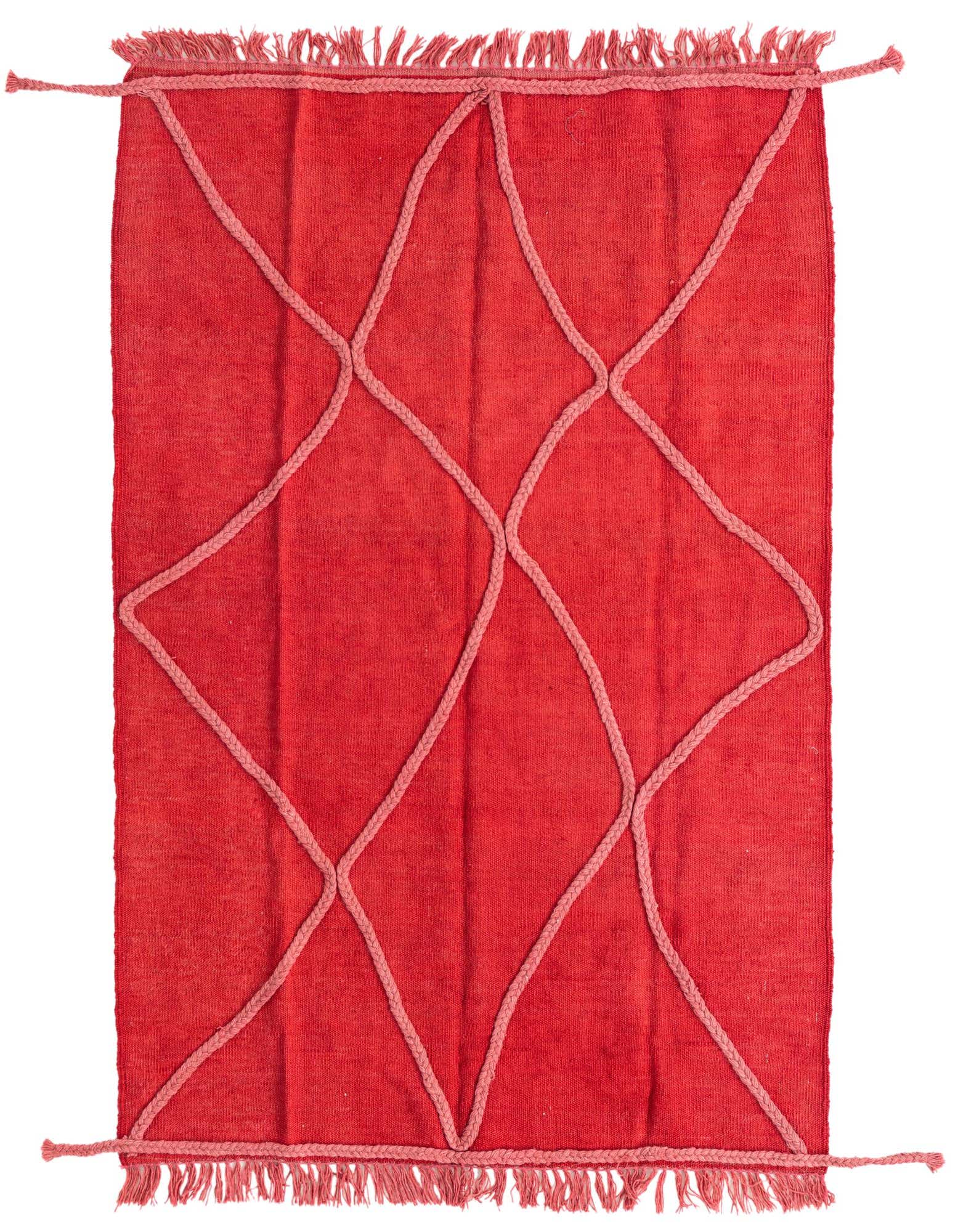 3' 6 x 4' 10 Hand Knotted Moroccan Wool Rug