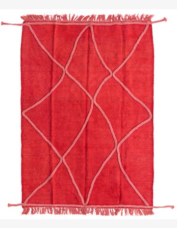 3' 6 x 4' 10 Hand Knotted Moroccan Wool Rug