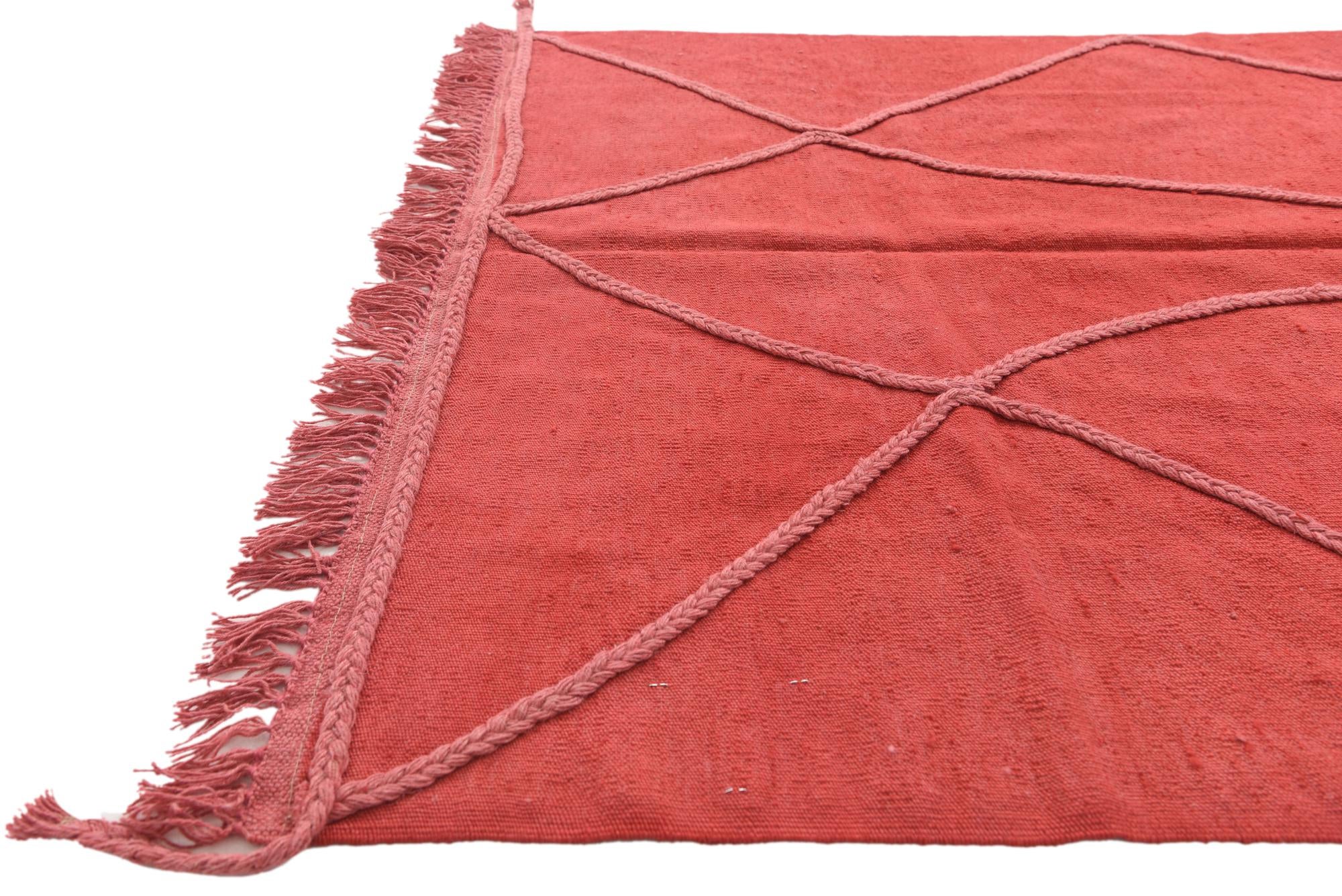 4' 2 x 6' 1 Hand Knotted Moroccan Wool Rug