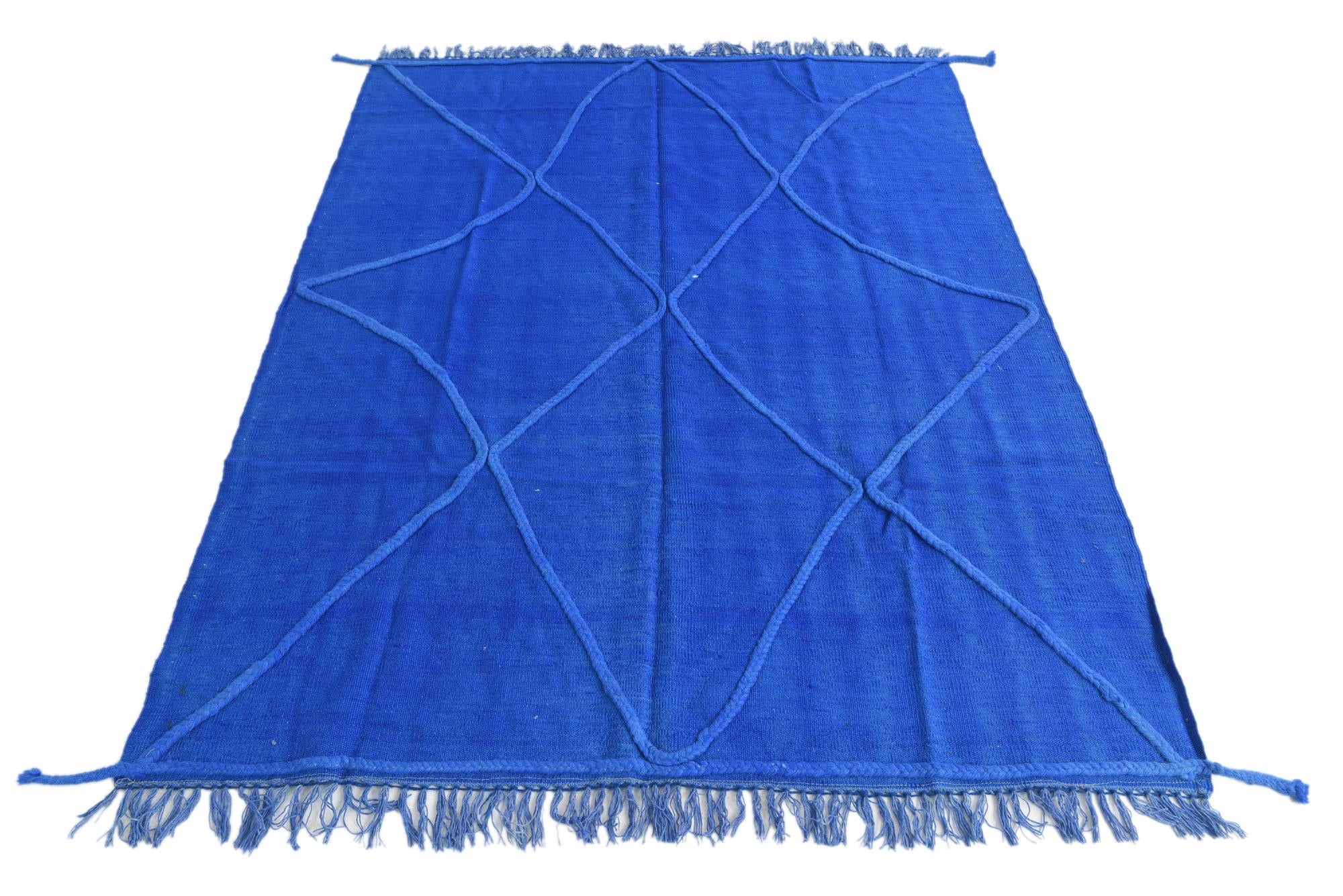 4' 1 x 6' 1 Hand Knotted Moroccan Wool Rug