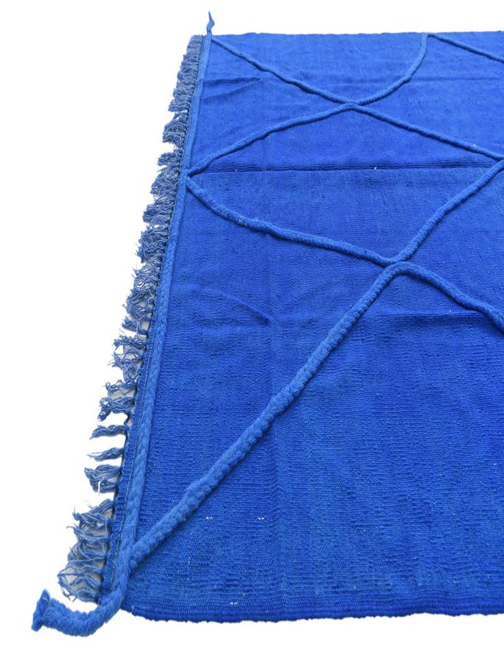 Detail image of 4' 1 x 6' 1 Hand Knotted Moroccan Wool Rug