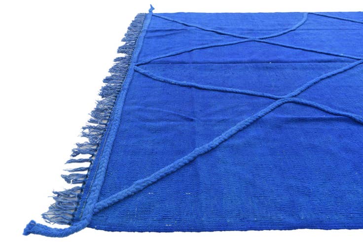 Detail image of 4' 1 x 6' 1 Hand Knotted Moroccan Wool Rug