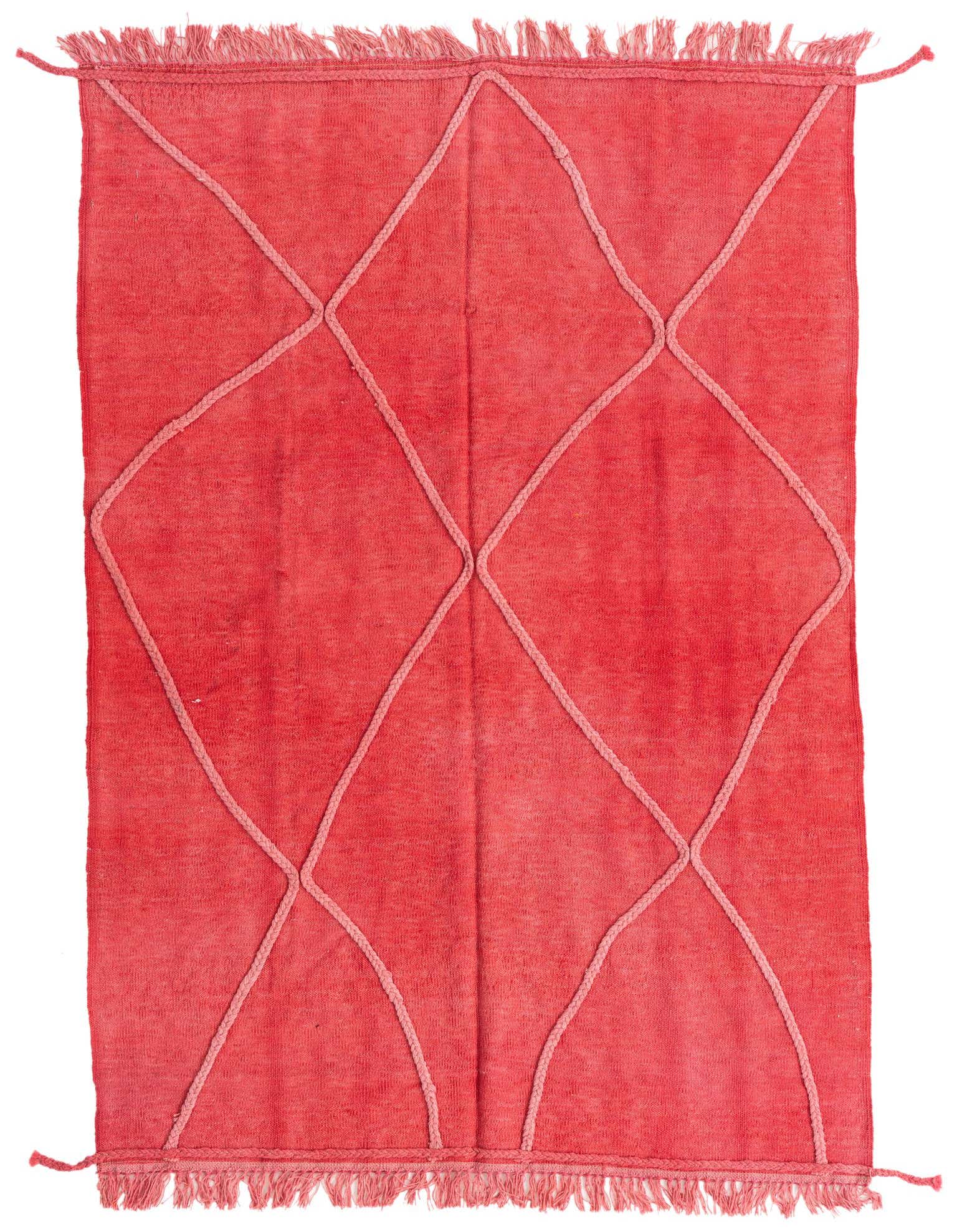 4' 1 x 6' 1 Hand Knotted Moroccan Wool Rug