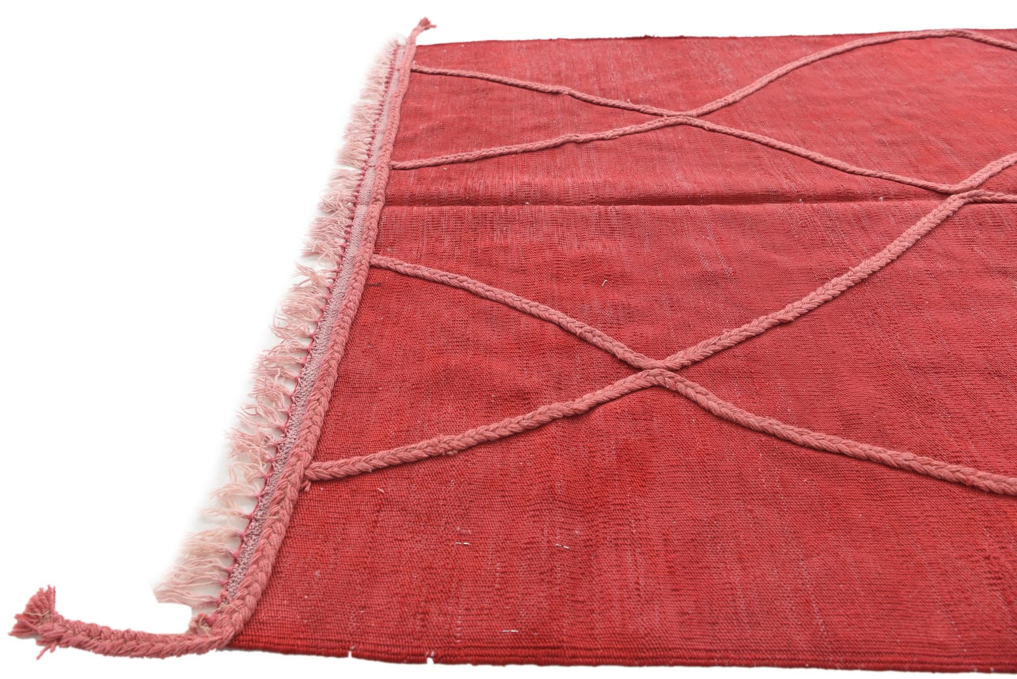 4' 1 x 6' Hand Knotted Moroccan Wool Rug