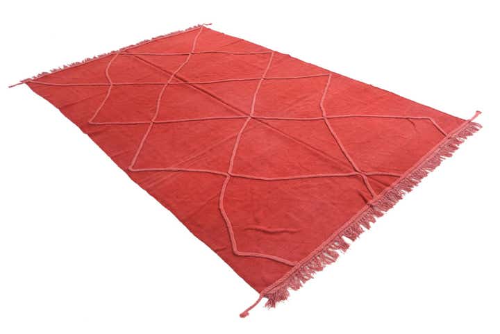 6' 4 x 9' 10 Hand Knotted Moroccan Wool Rug