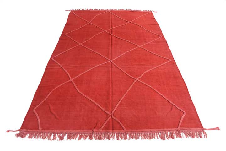 6' 4 x 9' 10 Hand Knotted Moroccan Wool Rug