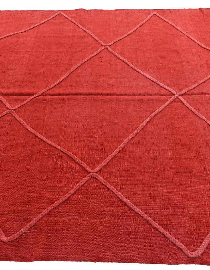 Detail image of 6' 4 x 9' 10  Hand Knotted Moroccan Wool Rug