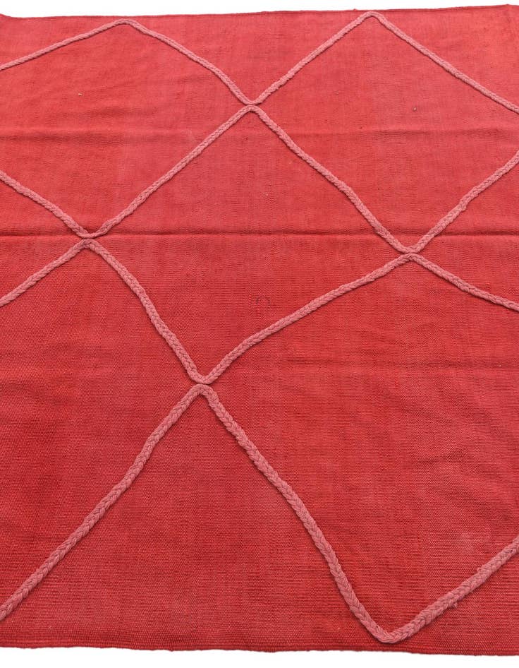 Detail image of 5' 4 x 8'  Hand Knotted Moroccan Wool Rug