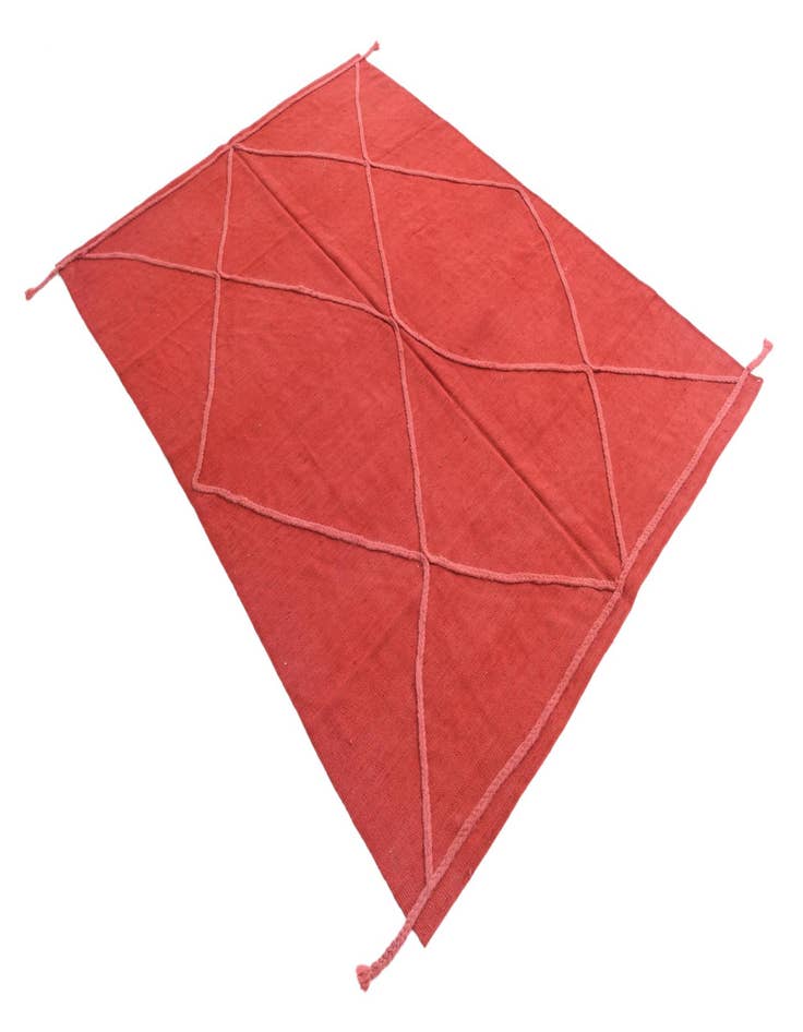 Detail image of 5' 7 x 7' 7  Hand Knotted Moroccan Wool Rug