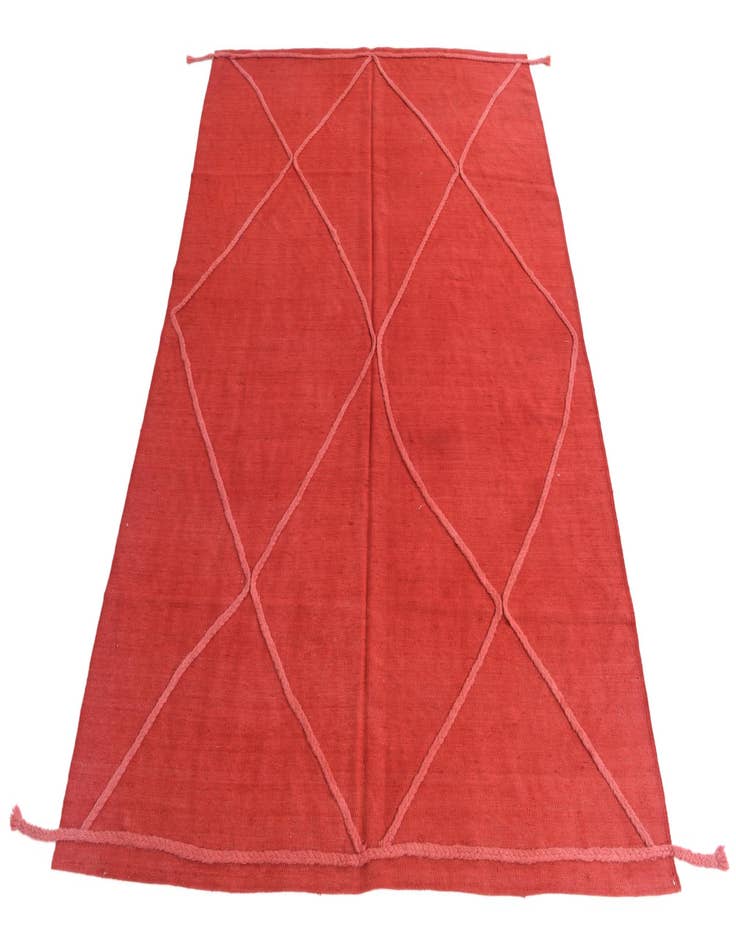 Detail image of 5' 7 x 7' 7  Hand Knotted Moroccan Wool Rug