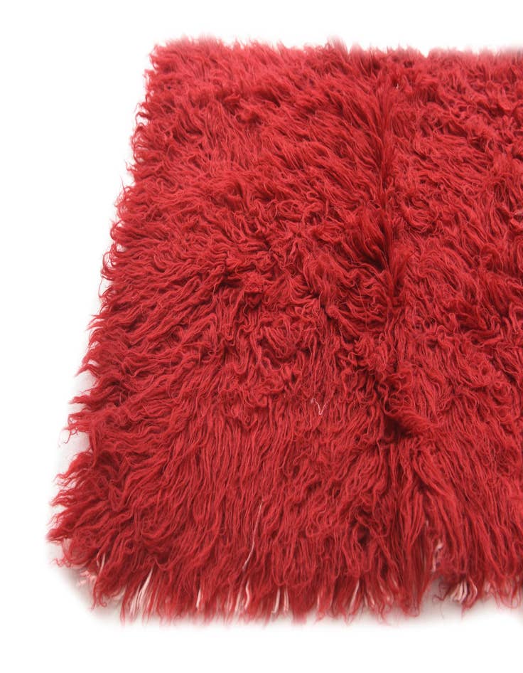 Detail image of 2' 7 x 4' 10 Hand Knotted Moroccan Wool Rug