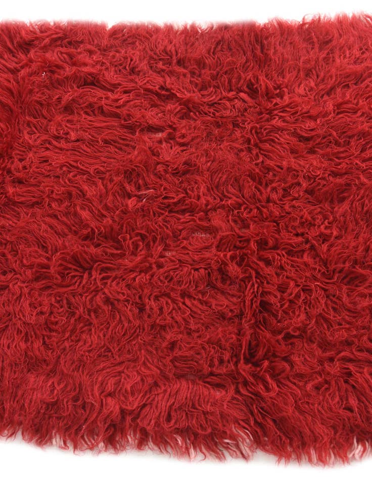 Detail image of 2' 7 x 4' 10 Hand Knotted Moroccan Wool Rug