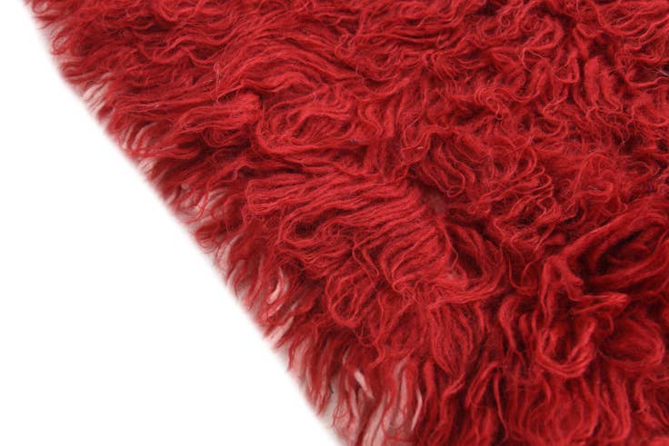 Detail image of 2' 7 x 4' 10 Hand Knotted Moroccan Wool Rug