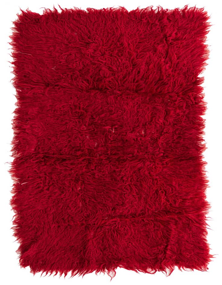 Detail image of 2' 7 x 4' 10 Hand Knotted Moroccan Wool Rug