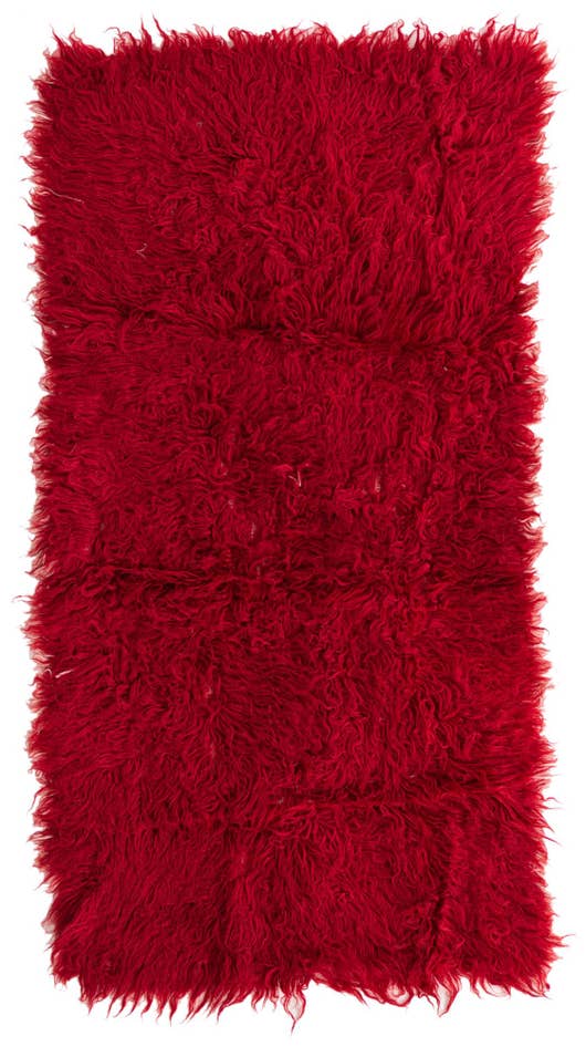 Detail image of 2' 7 x 4' 10 Hand Knotted Moroccan Wool Rug