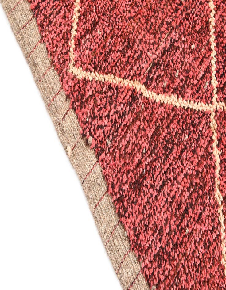 Detail image of 5' 4 x 8' 6 Hand Knotted Moroccan Wool Rug